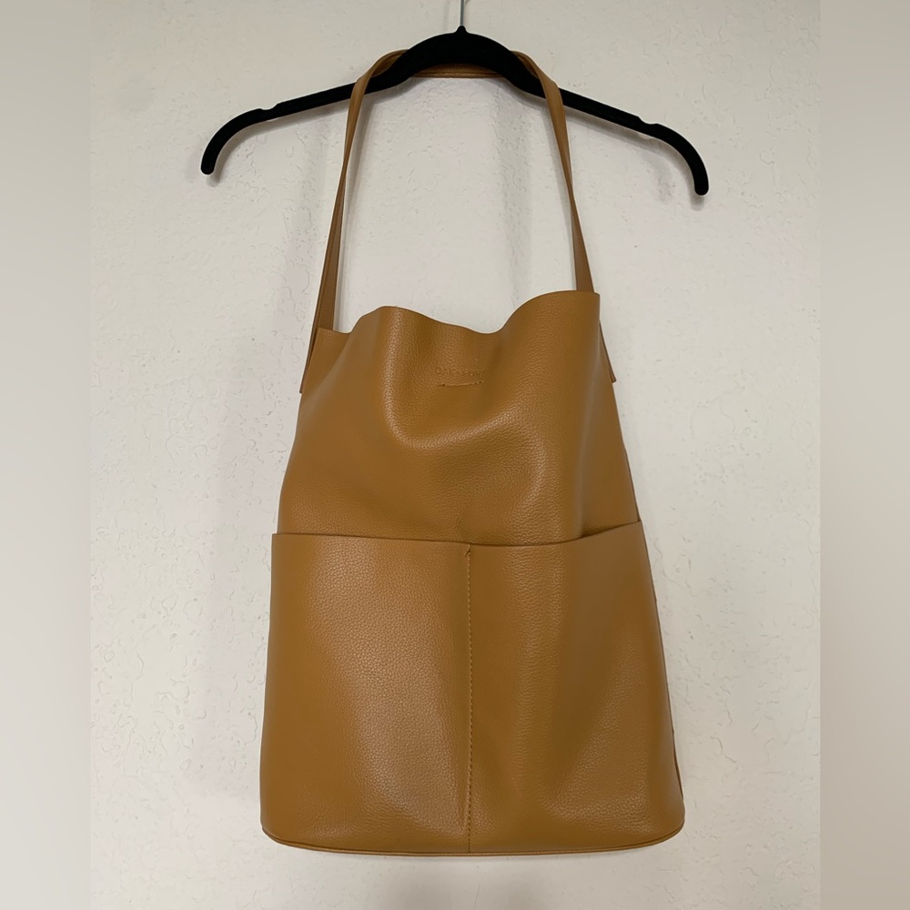 Oak and Fort Tan Vegan Leather Tote Bag